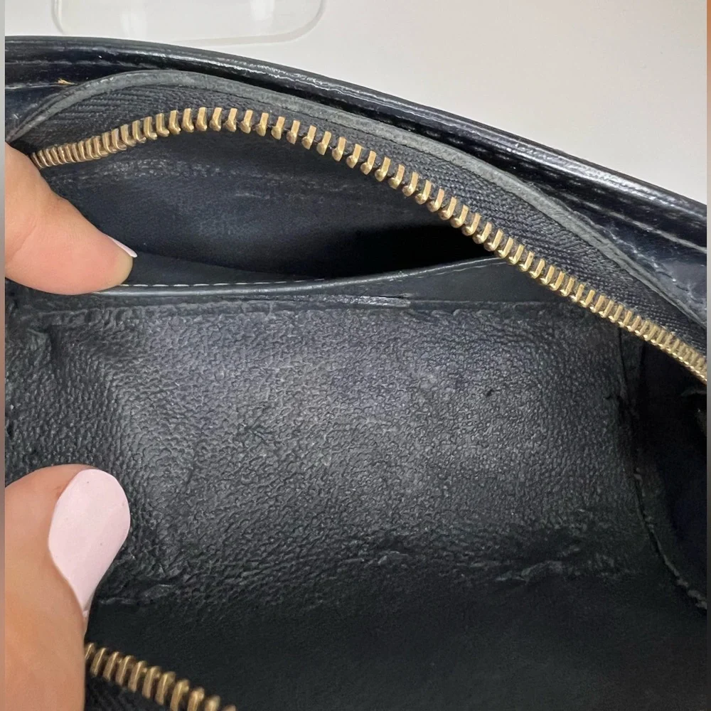Louis Vuitton Black Epi Leather Cosmetic Pouch